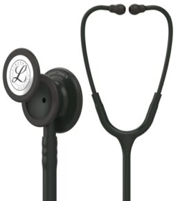 3M Littmann Classic III Stethoskop zur Überwachung, 5803, Black Edition Bruststück, schwarzer Schlauch, 69 cm