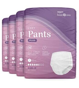 Amazon Basic Care Damen Pants Plus Medium – 4 Packungen à 7 Stück (28 Pants), Weiß