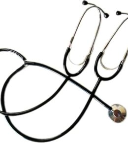 Einkopf-Lehrstethoskop für medizinische Ausbildung Krankenschwester Erwachsene Kinder-Black||HN100