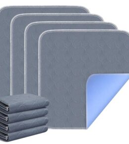 HUNAIGEE wasserdichte Inkontinenz-Sitzauflage Inkontinenz Stuhlauflage Waschbar Sitzauflage Inkontinenz mit Antirutsch auf der Rückseite 54X56cm 4er-Pack