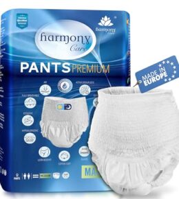 Harmony Care ® MAXI saugstarke Windelhosen für Erwachsene – diskrete Inkontinenz Pants für Frauen und Männer - Windeln für Erwachsene, Gr.M - 8 Stück Testpack