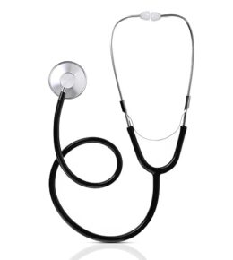 Hygiene100 Schwarz Stethoskop High-Quality, Erleben Sie die beste, klare und genaue Auskultation, perfekt für medizinische Fachkräfte! Krankenhaus oder zu Hause Werkzeug.