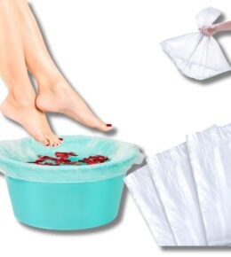 LALILL Einweg Beutel Für Fußbadewanne 50 Stück - Hygienische Fußpflege bei der Pediküre - Schoner der Fussbadewanne - Tüten Geeignet Für Spa, Podologie