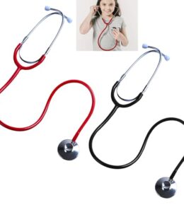 Metall Stethoskop Kinder,Funktionsfähiges Stethoskop Spielzeug,Kinderstethoskop Rollenspiel,Kinderstethoskop Kunststoff,Spielzeug Stethoskop Kostüme,Kinder Stethoskop,Kinder Stethoskop Simulation 2PC