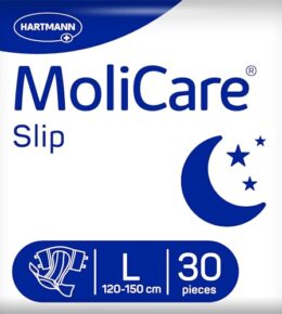 MoliCare Slip Night Inkontinenzslip für Frauen und Männer bei schwerer Urin- und Stuhlinkontinenz, Gr. L (100-150), 30 Stück