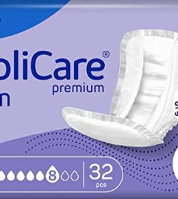 Molicare Premium Form 8 Tropfen, für schwere Inkontinenz: maximale Sicherheit, extra Auslaufschutz und Diskretion für Frauen und Männer, zu verwenden mit MoliCare Premium Fixpants, 32 Stück
