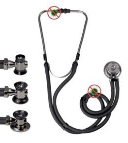 SCIAN Sprague Rappaport Zweikopf-Stethoskop mit austauschbarem Bruststück für Erwachsene, Kinderärzte und Säuglinge