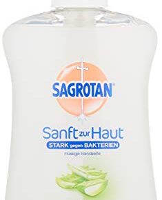 Sagrotan Handseife Aloe Vera – feuchtigkeitsspendend und stark gegen Bakterien – 1 x 250 ml Handseife