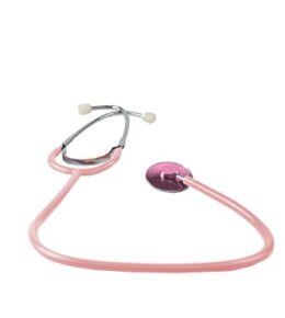 Schwestern-Stethoskop - mit pinkem Schlauch - 1 Stück