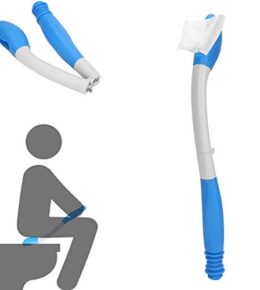 Toilettenpapierhalter, einfaches Abwischen, komfortabel, faltbar, Toilettenpapierhalter, Abwischhilfe mit Abwischhilfe, Lange Reichweite, Hygiene der Toilette